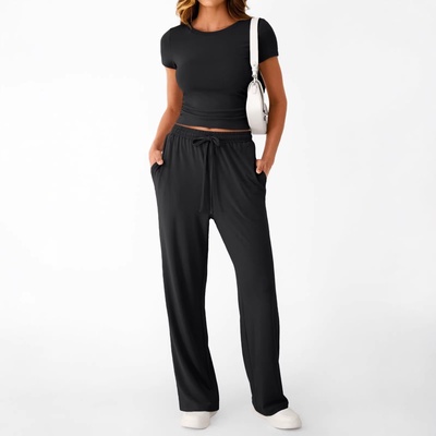 Nuevo conjunto de dos piezas estilo Y2K casual y entallado para mujer