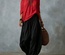 Conjunto de dos piezas para mujer: blusa de manga larga con hombros descubiertos y pantalón acampanado - Conjunto casual de corte holgado