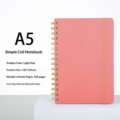 Cuaderno de espiral con cierre elástico