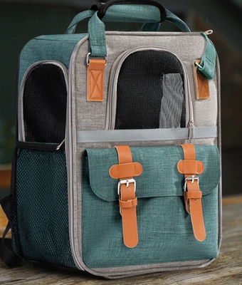 Mochila para mascotas, transportador de mano para gatos, perros pequeños y medianos, mochila transpirable de gran capacidad, bolsa portátil.