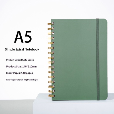 Cuaderno de espiral con cierre elástico