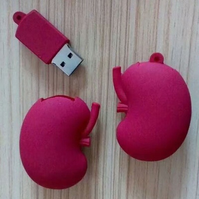 Memoria USB de Órganos Humanos 64G: Cerebro Potente, Labios Sellados, Boca, Vaso Sanguíneo, Riñón, Pulmón, Médula Cerebral, Corazón Rojo.