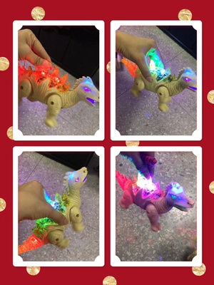 Dinosaurio bailarín con luces y música