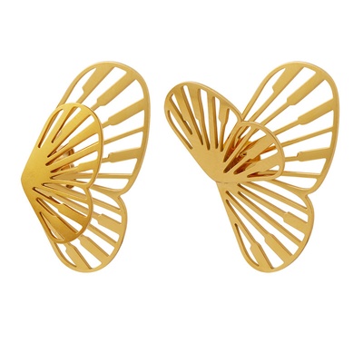 Pendientes creativos de mariposa danzante