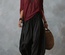 Conjunto de dos piezas para mujer: blusa de manga larga con hombros descubiertos y pantalón acampanado - Conjunto casual de corte holgado