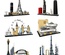 Kit de bloques de construcción de arquitectura: París, Dubái, Londres, Sídney, Chicago, Shanghái. Modelo clásico de ciudad, juguetes para niños, regalo.