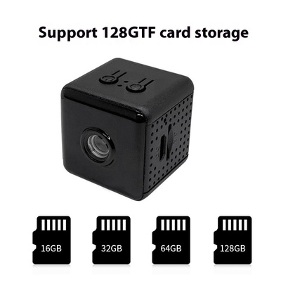 Mini Square Wireless WiFi Camera - Cámara de seguridad pequeña y portátil con soporte de visualización remota para vigilancia en el hogar y la oficina