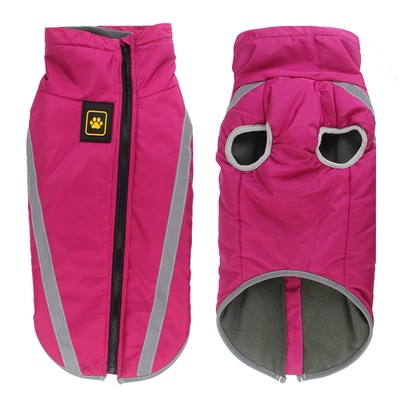 Ropa para perros al por mayor: Chaqueta de invierno acolchada, cálida y reflectante para Labrador.
