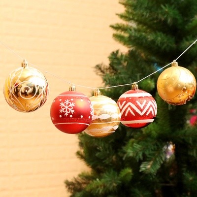 Bola de Navidad, bola brillante, 6cm24, decoraciones navideñas, árbol de Navidad, decoración para árbol de Navidad