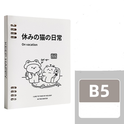 Cuaderno de espiral suelta B5, cuaderno desmontable