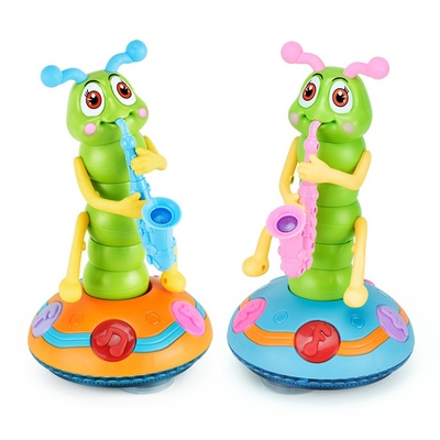 Juguetes para jardín de infantes: acrobáticos, giratorios, con canto y baile - Gusano de juguete color aleatorio - Recargable