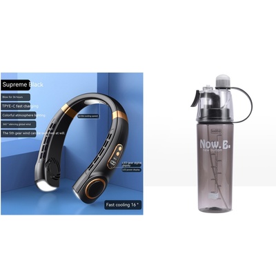 Ventilador de cuello colgante multifuncional y silencioso - Dispositivo de enfriamiento personal manos libres para viajes y actividades al aire libre
