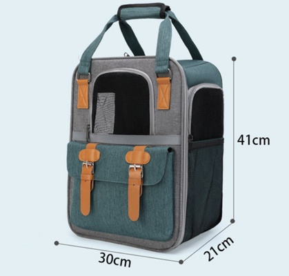 Mochila para mascotas, transportador de mano para gatos, perros pequeños y medianos, mochila transpirable de gran capacidad, bolsa portátil.