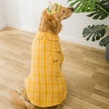 Ropa para perros grandes, suéter de lana dorada para Labrador, camisa para mascotas de tamaño mediano.