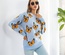 Suéter Y2K con diseño de mariposa en 3D para mujer