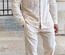 Conjunto de dos piezas casual para hombre: suéter de manga larga con cuello en V y pantalón recto, color sólido, para uso diario.