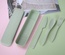 Set de cubiertos portátiles en estuche de fibra de trigo