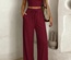 Conjunto de 2 piezas Y2K de manga corta y pantalón largo para mujer
