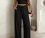 Conjunto de 2 piezas Y2K de manga corta y pantalón largo para mujer