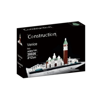 Kit de bloques de construcción de arquitectura: París, Dubái, Londres, Sídney, Chicago, Shanghái. Modelo clásico de ciudad, juguetes para niños, regalo. - 21026 Venecia