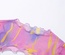 Blusa de dos piezas con estampado de color, hombros descubiertos y manga larga para mujer