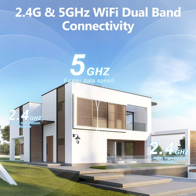 Cámara de seguridad oculta tipo bombilla con detección de IA, visión 360 grados, resolución HD, conexión inalámbrica IP y Wi-Fi, base E27.