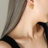 Pendientes creativos de mariposa danzante