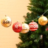 Bola de Navidad, bola brillante, 6cm24, decoraciones navideñas, árbol de Navidad, decoración para árbol de Navidad