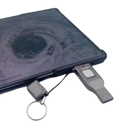 Unidad USB con huella dactilar, cifrado de datos, seguridad para computadora y teléfono móvil, uso dual.