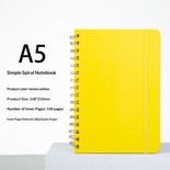 Cuaderno de espiral con cierre elástico