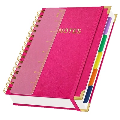 Cuaderno de espiral con cubierta de piel para oficina, versión engrosada