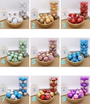 Bola de Navidad, bola brillante, 6cm24, decoraciones navideñas, árbol de Navidad, decoración para árbol de Navidad