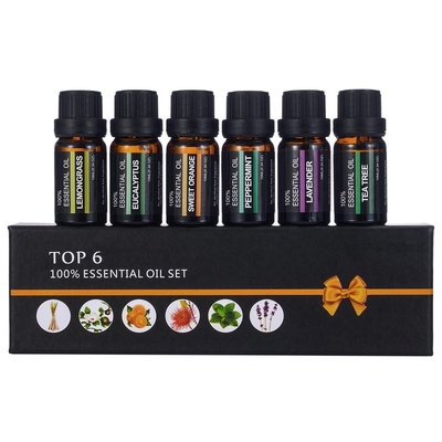 Set de aceites esenciales para aromaterapia, combinación de aceites esenciales para difusor de aroma