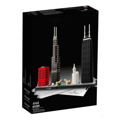 Kit de bloques de construcción de arquitectura: París, Dubái, Londres, Sídney, Chicago, Shanghái. Modelo clásico de ciudad, juguetes para niños, regalo. - Chicago