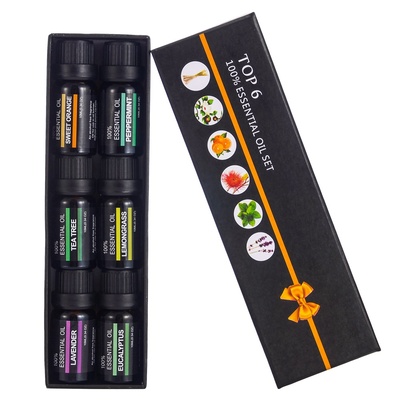 Set de aceites esenciales para aromaterapia, combinación de aceites esenciales para difusor de aroma
