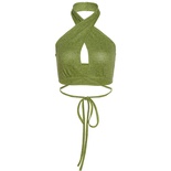 Camisola tipo corsé Y2k para mujer, top estilo bustier corto, chaleco de moda en color sólido