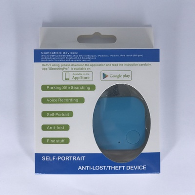 Dispositivo Bluetooth anti-pérdida, detector Bluetooth cuadrado - Azul