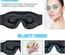 Máscara de ojos con música estéreo inalámbrica Bluetooth - Máscara de dormir con bloqueo de luz y altavoces integrados para personas que duermen de lado, viajes y relajación