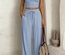Conjunto de 2 piezas Y2K de manga corta y pantalón largo para mujer
