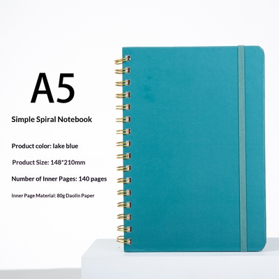 Cuaderno de espiral con cierre elástico