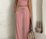 Conjunto de 2 piezas Y2K de manga corta y pantalón largo para mujer