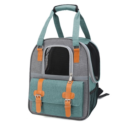 Mochila para mascotas, transportador de mano para gatos, perros pequeños y medianos, mochila transpirable de gran capacidad, bolsa portátil.