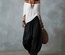 Conjunto de dos piezas para mujer: blusa de manga larga con hombros descubiertos y pantalón acampanado - Conjunto casual de corte holgado