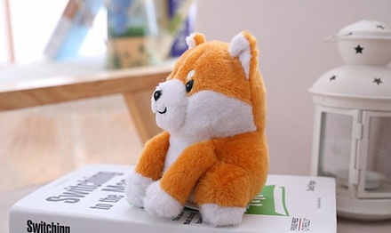 Muñeco parlante eléctrico de Pomerania y Shiba Inu